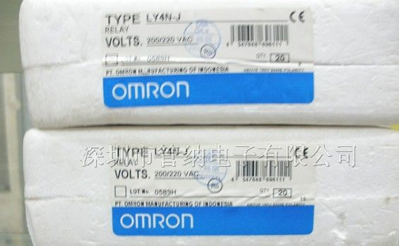 供应OMRON中间继电器LY4NJ DC12V 原装欧姆龙