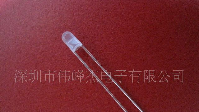 供应F3无边白发橙色 3mm橙色LED发光二极管