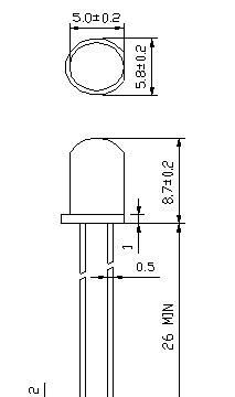 现货供应F5橙发橙光二极管/5MM圆头橙光/F5橙