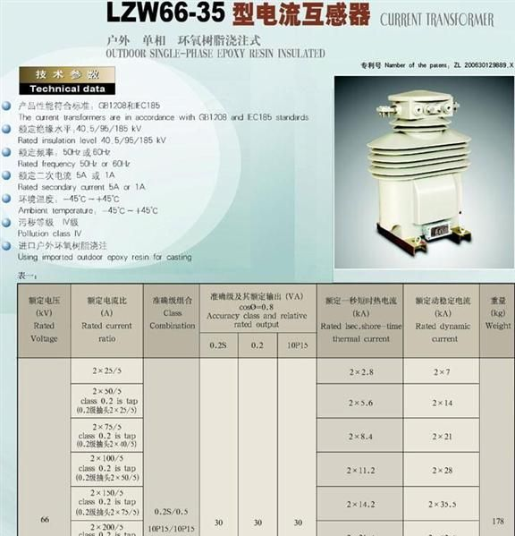 供应LZW66-35户外电流互感器