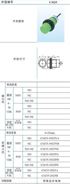 电容式接近开关
