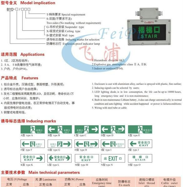 供应BYD系列防爆标志灯