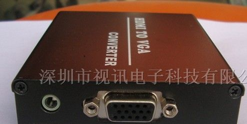 HDMI转VGA  高清转换器    三枪投影转换器