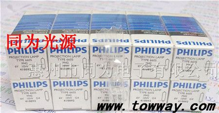 供应PHILIPS 分光光度计灯泡  6605 6V10W