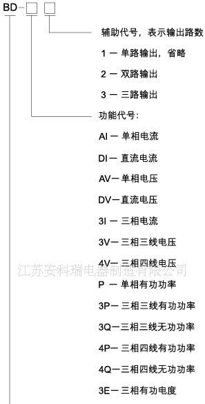 供应江苏安科瑞BD-3P有功功率变送器