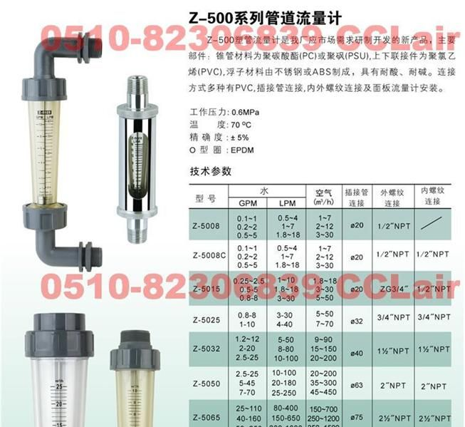 供应Z-5032 ，Z-505管道流量计