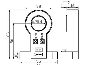 供应开环霍尔传感器HEC300-A8