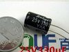 原装红宝石电解电容330UF/25V