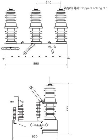批发特户外真空断路器 ZW ZW32-12/630