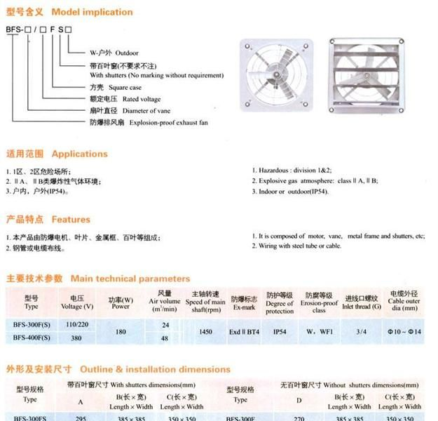 BFS   防爆排风扇  防爆变频器  防爆软启动