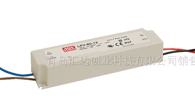 供应青岛开关电源 明纬LED电源LPV-60-24 青岛汇达