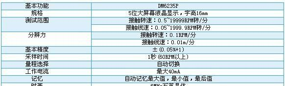 供应 DM6235P 接触式转速表
