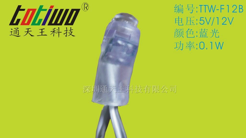 供应12mm蓝光LED外露灯串