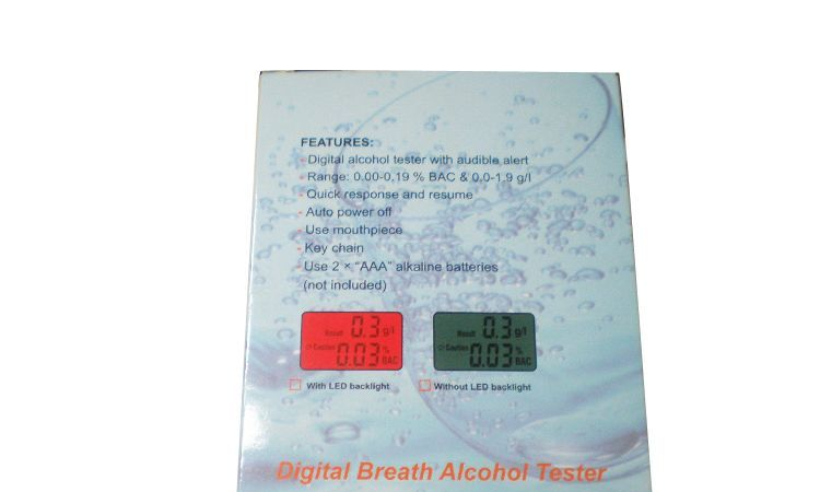 厂家供应 高精度数字呼气式 酒精测试仪