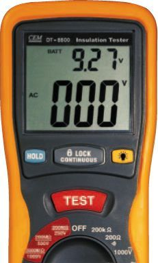 香港CEM  DT-5500 数字绝缘电阻表