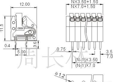 供应深圳免螺丝接线端子/250镇流器端子台
