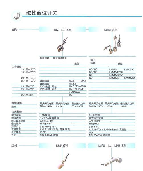 磁性液位开关 ILMU.5