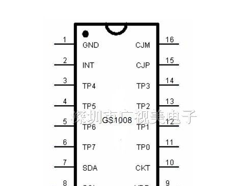 供应MP5触摸ic 8健便宜触摸ic 触摸ic GS1008