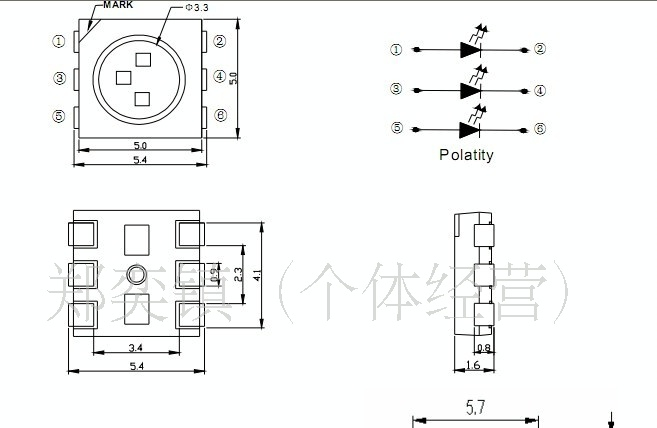 LED超高亮发光二极管 2012红灯