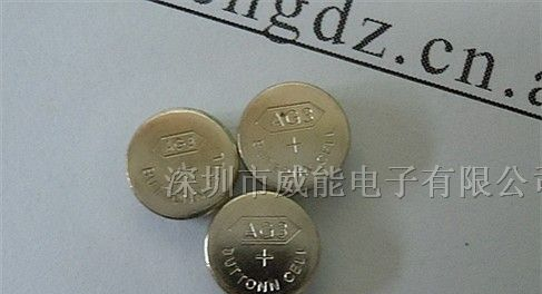 供应AG3碱锰纽扣电池，环保LR41电池