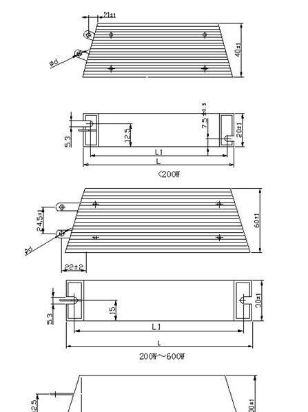 RXLG-V-T 型铝壳线绕电阻