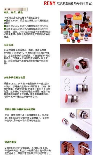 台湾雷力原装进口按钮开关防水防油 30mm十字开关