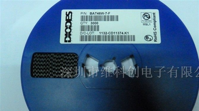 供应三极管原装DIODES  BAT46W-7-F