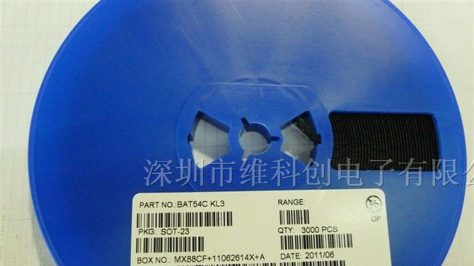 供应三极管原装长电BAT54C KL3