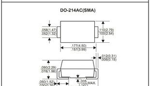 SS32~SS36 SMA肖特基二极管