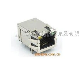 供应RJ45带灯带滤波器网络口