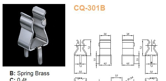 供应功得CONQUER CQ-301B 保险丝座 保险丝夹