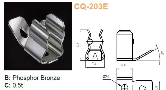 供应功得CONQUER CQ-203E 保险丝座 保险丝夹