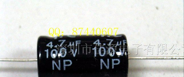 卧式无极性铝电解电容100v4.7uf 4.7uf100v 穿心电容