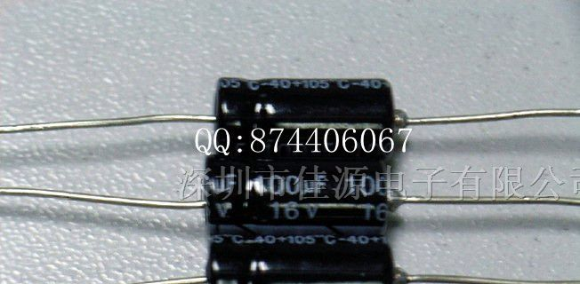 供应卧式铝电解电容16v100uf 100uf16v 穿心电容