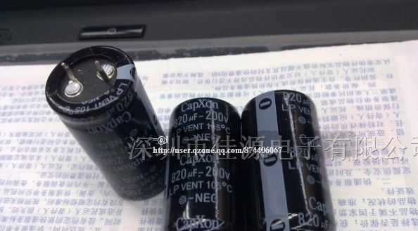 供应铝电解电容200v820uf 820uf200v 25x40 电容