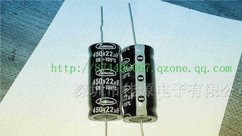 供应卧式铝电解电容400v22uf 22uf400v 穿心电容
