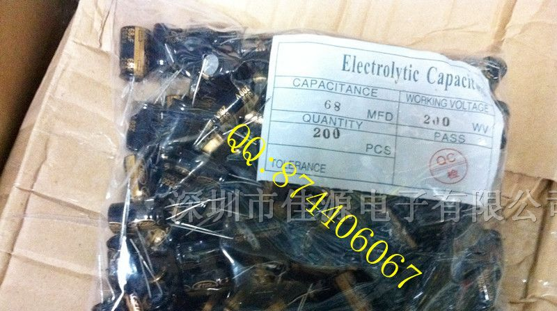 铝电解电容200v68uf 68uf200v 13x20 电容