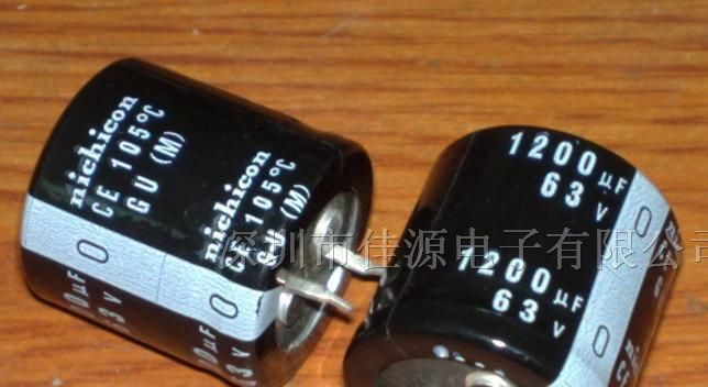 供应铝电解电容63v1200uf 1200uf63v 25x25 电容