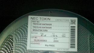 原装NEC钽电容TEESVB21A107M8R