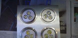 大功率LED天花灯4头12W 成品、套件