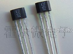 供应单极霍尔开关元件43F 耐高温霍尔管