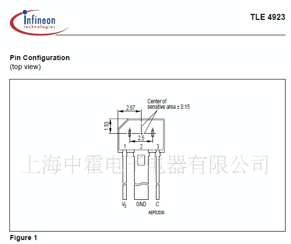 供应 Infineon 霍尔传感器  TLE4923