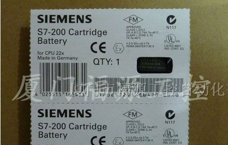 西门子S7-200 PLC锂电池6ES7291-8BA20-0XA0货到付款
