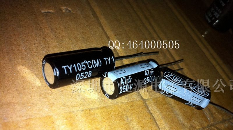 铝电解电容250v47uf 47uf250v 10x25