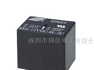供应SONGLE继电器SRE-12VDC-SL-2C SRE-24VDC-SL-2C