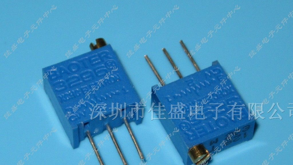 3296W多圈电位器 可调电阻 精密电位器 502 5KR 顶调