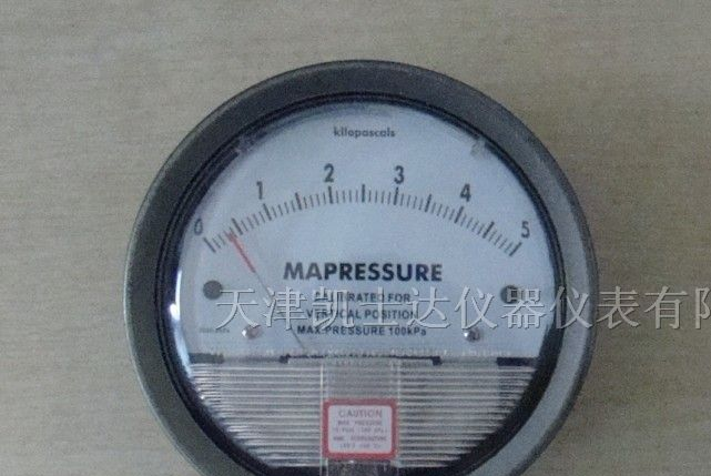 供应江苏无锡除尘器专用压差表5KPA