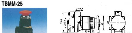 供应按钮开关TBMM-25