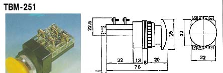 供应按钮开关 TBM-251