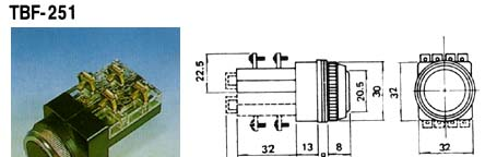 供应按钮开关 TBF-251